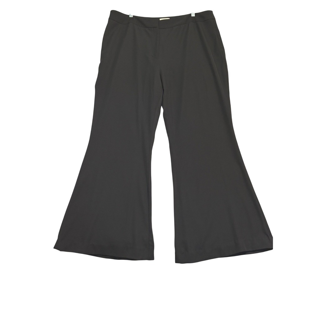Tuckernuck Flare Pants Women XXXL Black Wide Leg‎ Trousers Dressy High Rise